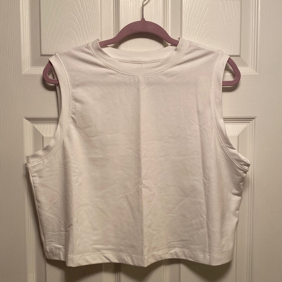 a new day Tops - Brand New A New Day White Sleeveless Crop Top…